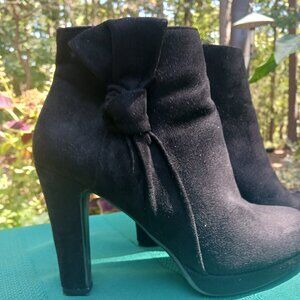 Impo Black Suede Ankle Boot, 6M